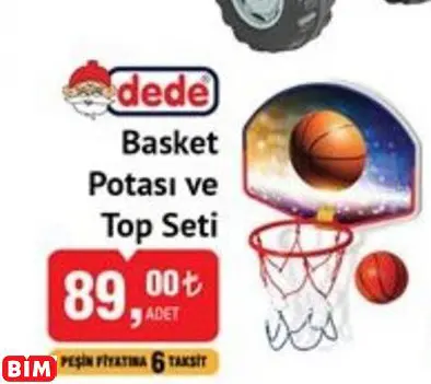 DEDE BASKET POTASI VE TOP SETİ